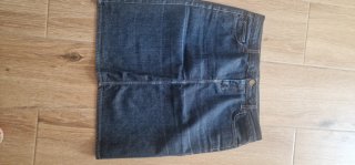 Falda vaquera azul talla 44