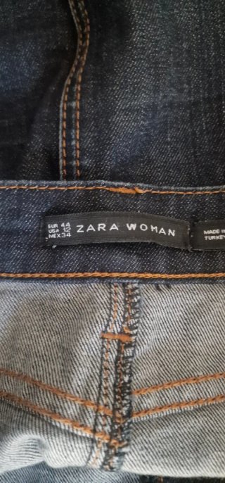 Falda vaquera azul talla 44