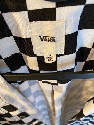 Vestido Vans cuadros blanco y negro Talla S