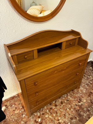Cómoda de madera vintage
