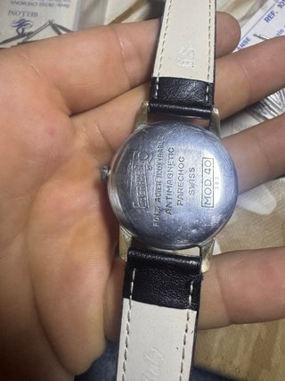 Eberhard mod 40 carica manuale oro/argento