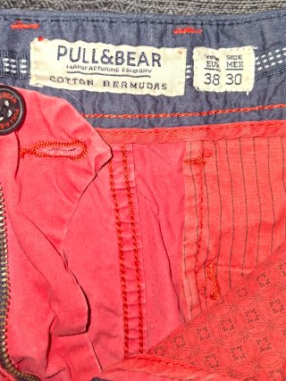 Bermuda Pull&Bear Roja Talla M