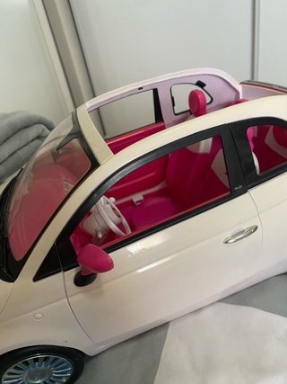 Coche Barbie Fiat 500 Rosa