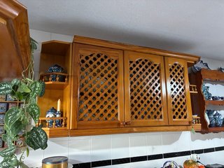 Muebles artesanales de cocina retro