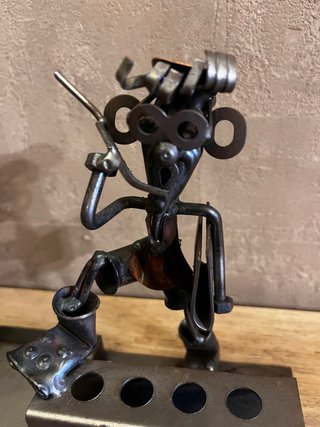 Supporto per penne e note in metallo