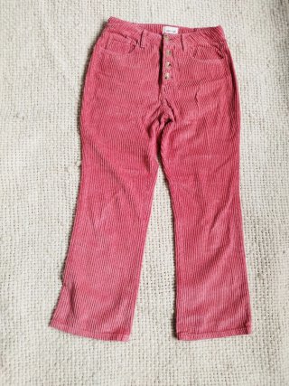 Pantalón de pana rosa