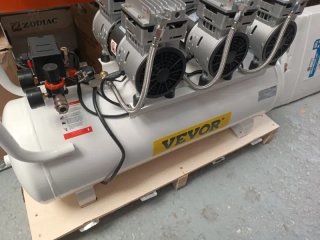 VEVOR Compresor de aire sin aceite 80L