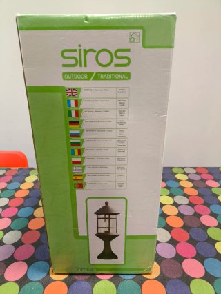 Lámpara exterior Siros nueva a estrenar