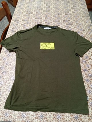 Maglietta Calvin Klein Verde Oliva