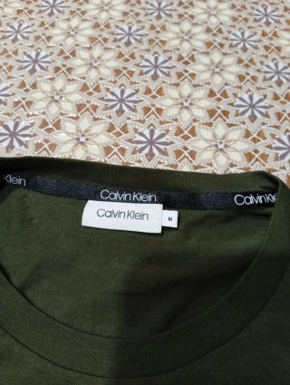 Maglietta Calvin Klein Verde Oliva