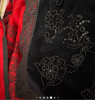 Traje Regional Castellano Negro y Rojo