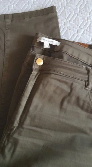 Pantalón Pedro del Hierro Mujer Verde Oliva