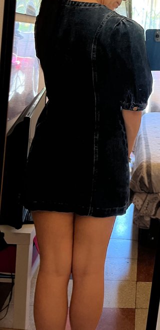 Abito in denim con bottoni