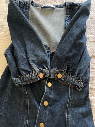 Abito in denim con bottoni
