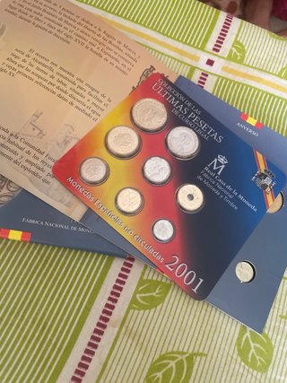 Colección Monedas Españolas 1999 y 2001