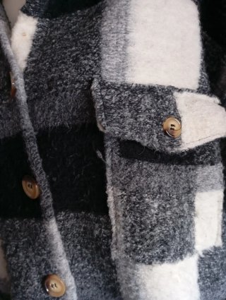 Sobrecamisa cuadros oversize