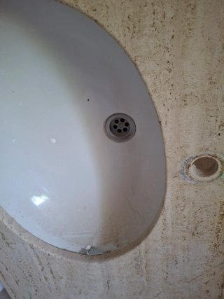 Encimera de mármol para lavabo con lavabo incluido