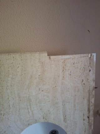 Encimera de mármol para lavabo con lavabo incluido