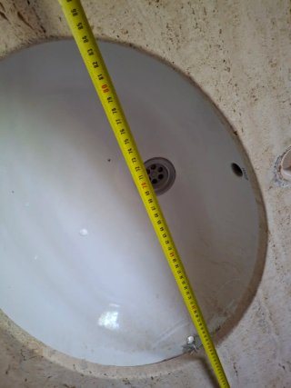 Encimera de mármol para lavabo con lavabo incluido