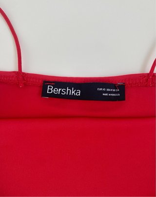 Top Bershka Rojo Tirantes talla XS