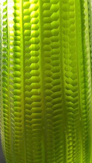 Vaso Murano Verde Alto Texturizzato 40cm
