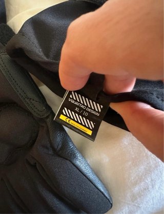 Guanti da moto neri taglia XL