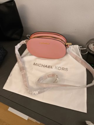 Borsa Michael Kors rosa e oro