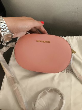 Borsa Michael Kors rosa e oro