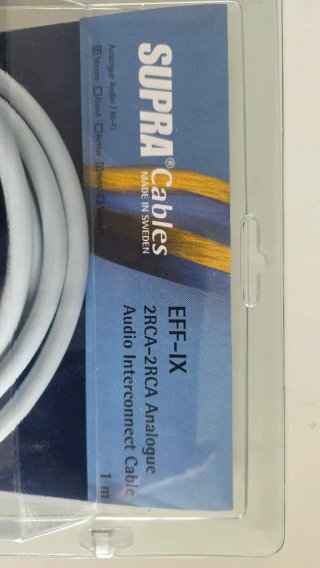 Supra EFF-IX 2RCA-2RCA Cable Analógico