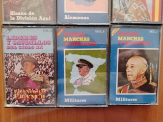 9 Cassettes Marchas Militares y Canciones