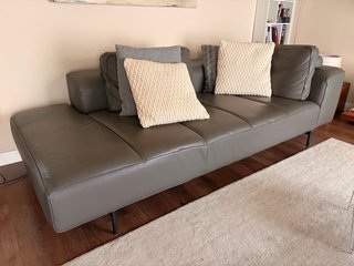 Divano in pelle BoConcept Grigio