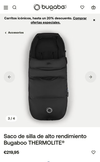 Saco Bugaboo Negro Alta Gama