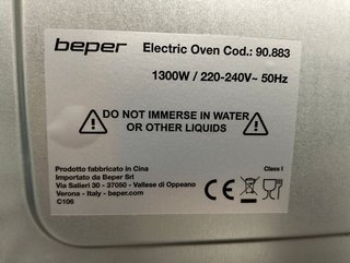 Horno Eléctrico Beper 20 L 1300 W