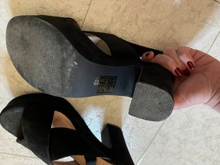 Sandalias tacón negras