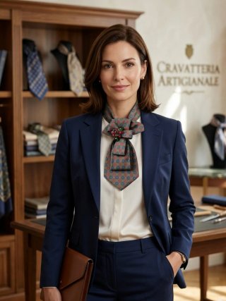Sciarpina Grena Vintage