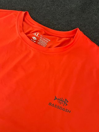 Maglietta Bassdash Pesca UV50 Taglia XL Rossa