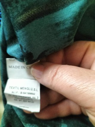 Camisa T.L Estampada Verde azuladoNegro