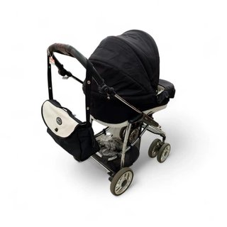 CARRITO DE BEBE BEBECAR AZUL 2 PIEZAS