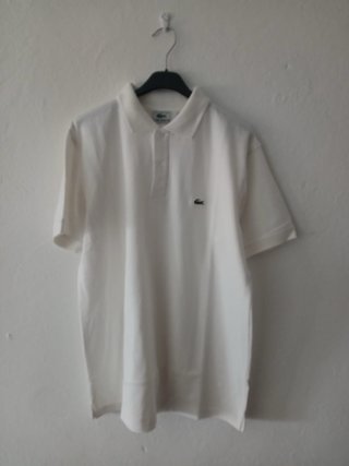 Polo Lacoste Blanco Talla S