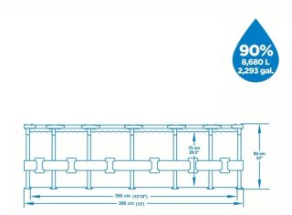 Piscina Steel Pro Bestway 396x84 cm + depuradora