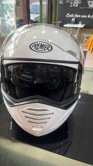 Casco Moto Premier Blanco