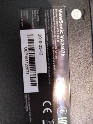 Monitor ViewSonic VA2407H 23.6" LED FullHD