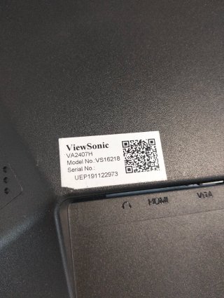 Monitor ViewSonic VA2407H 23.6" LED FullHD