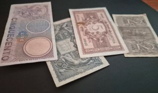 Lote Banconote Italiane 500, 10, 5, 2 Lire