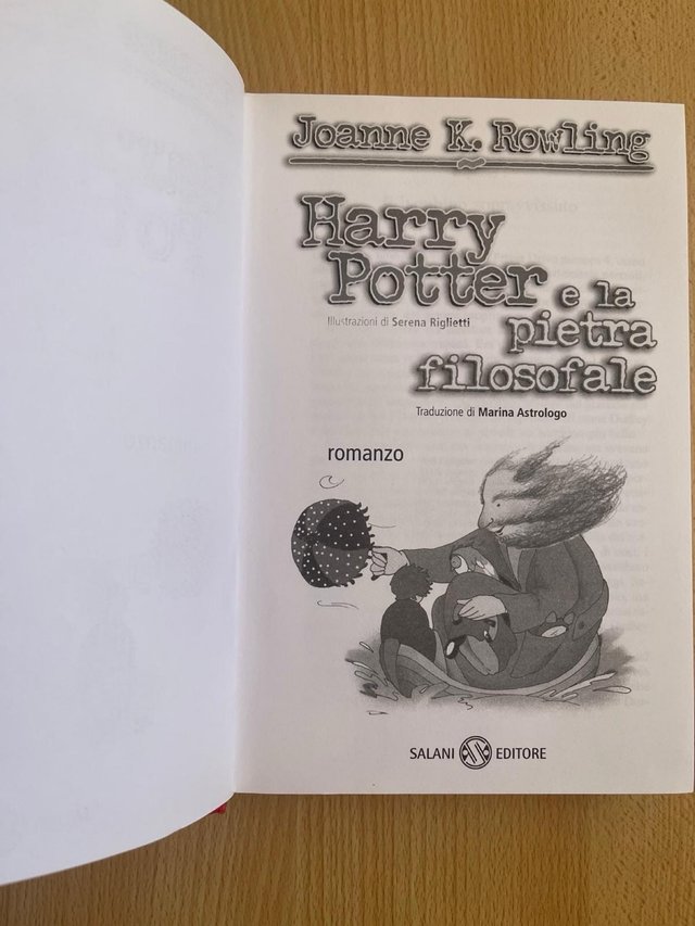 Harry Potter e la pietra filosofale prima edizione