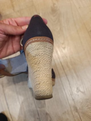 Alpargatas cuña Tommy Hilfiger azul marino T40