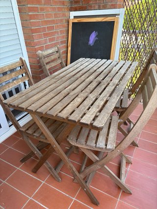 Mesa y 4 Sillas Terraza Ikea Askholmen