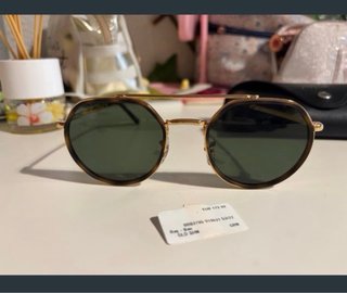 Gafas Ray-Ban Hexagonal Dorado Marrón