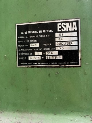 Prensa hidráulica industrial