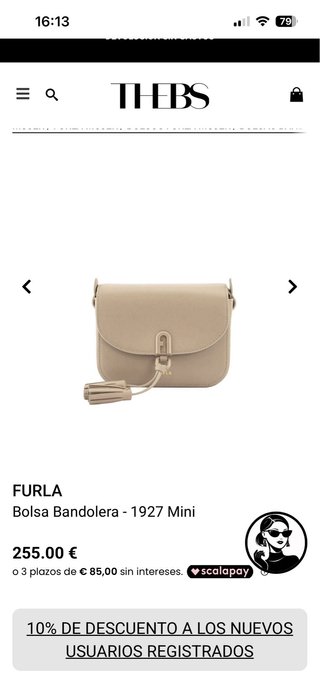 Bolso bandolera Furla 1927 Azul ORIGINAL